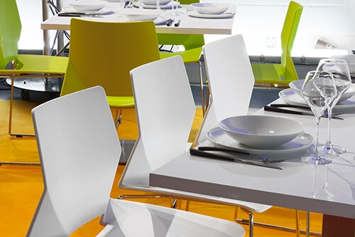Chaise Origami - white